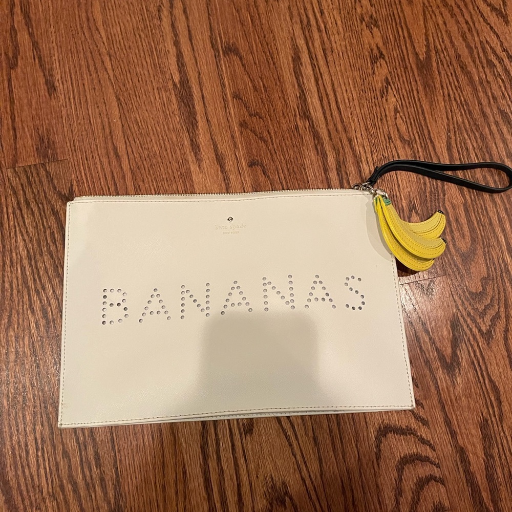 Kate Spade Bananas Clutch in Good Used Condition 12inx8in
